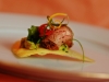 Flank steak with roasted tomato guacamole