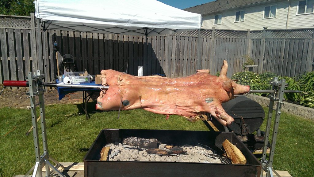 fresh pig roast